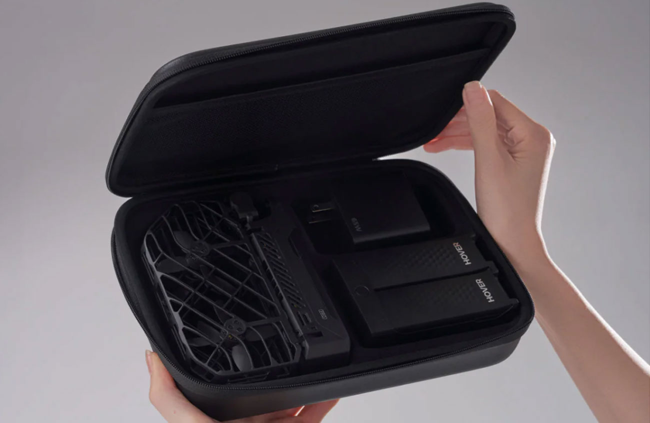 Etui HOVERAir Combo Case do dronów X1 PRO / PROMAX - Grafika lifestyle