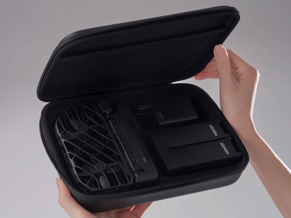 Etui HOVERAir Combo Case do dronów X1 PRO / PROMAX - Grafika lifestyle