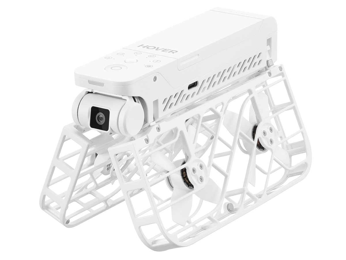 Dron HOVERAir X1 Biały - Złożona konstrukcja