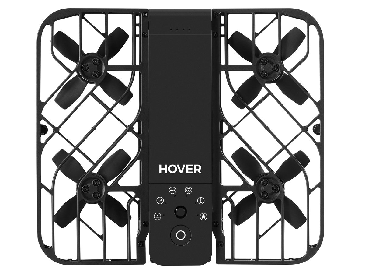 Dron HOVERAir X1 Czarny - Widok od góry
