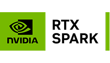 Logo NVIDIA RTX SPARK z zielonym kwadratem i napisem