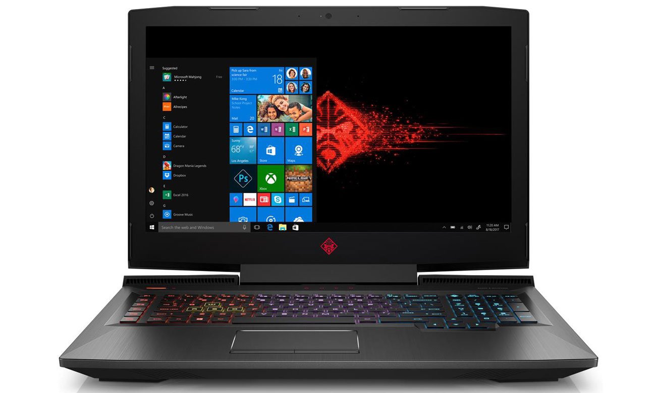HP Omen 17 Ekran IPS 120Hz