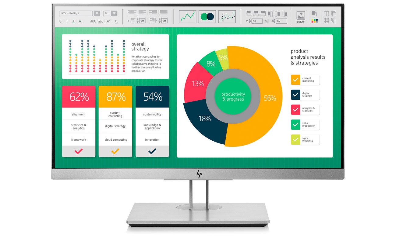 Monitor do zastosowań biznesowych HP EliteDisplay E223