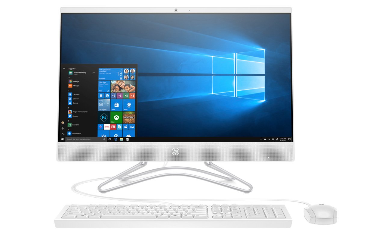 HP Pavilion AiO Ekran Full HD IPS z bardzo wąską ramką