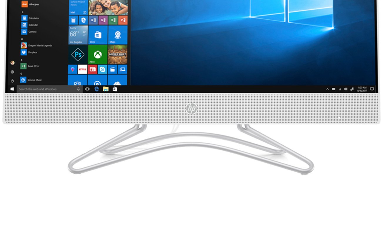 HP Pavilion AiO Wysokiej jakości głośniki z przodu ekranu