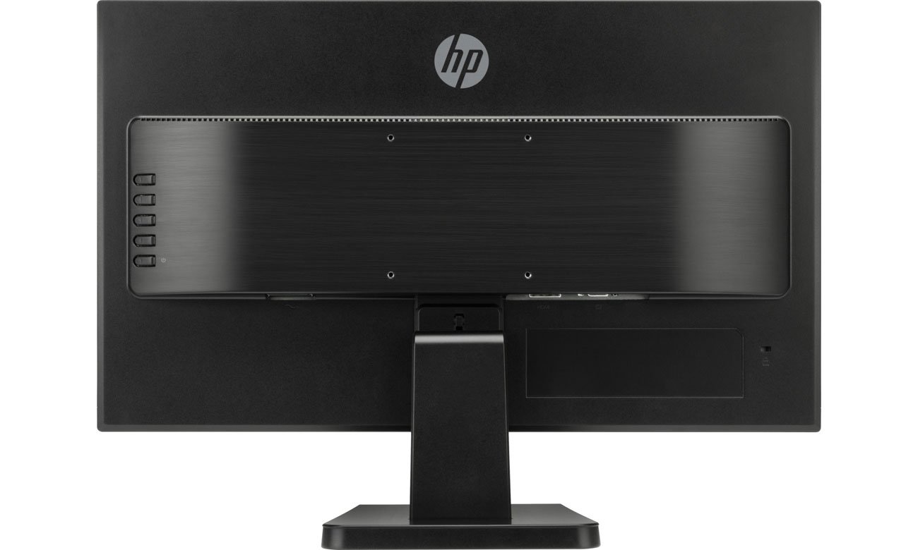 Monitor HP 24W Widok z tyłu, złącza wideo, standard VESA