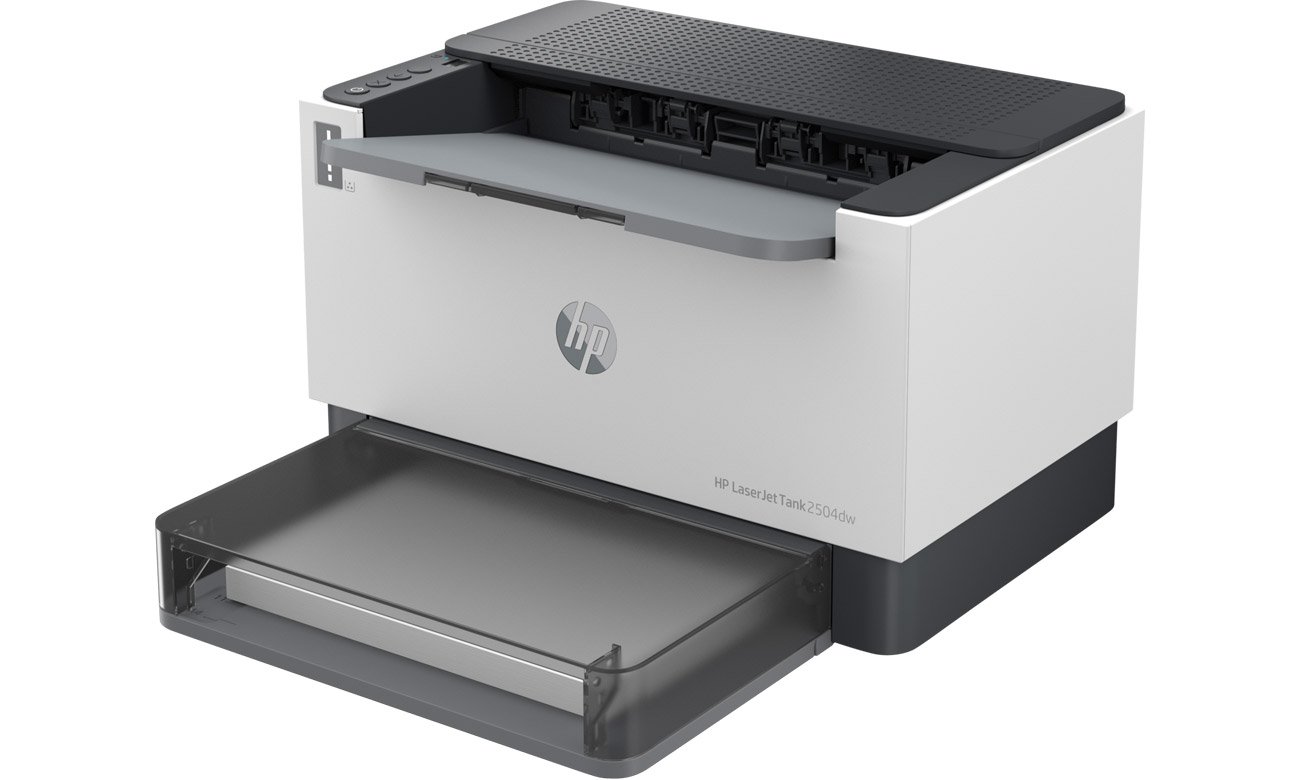 HP LaserJet Tank 2504dw widok z boku pod kątem
