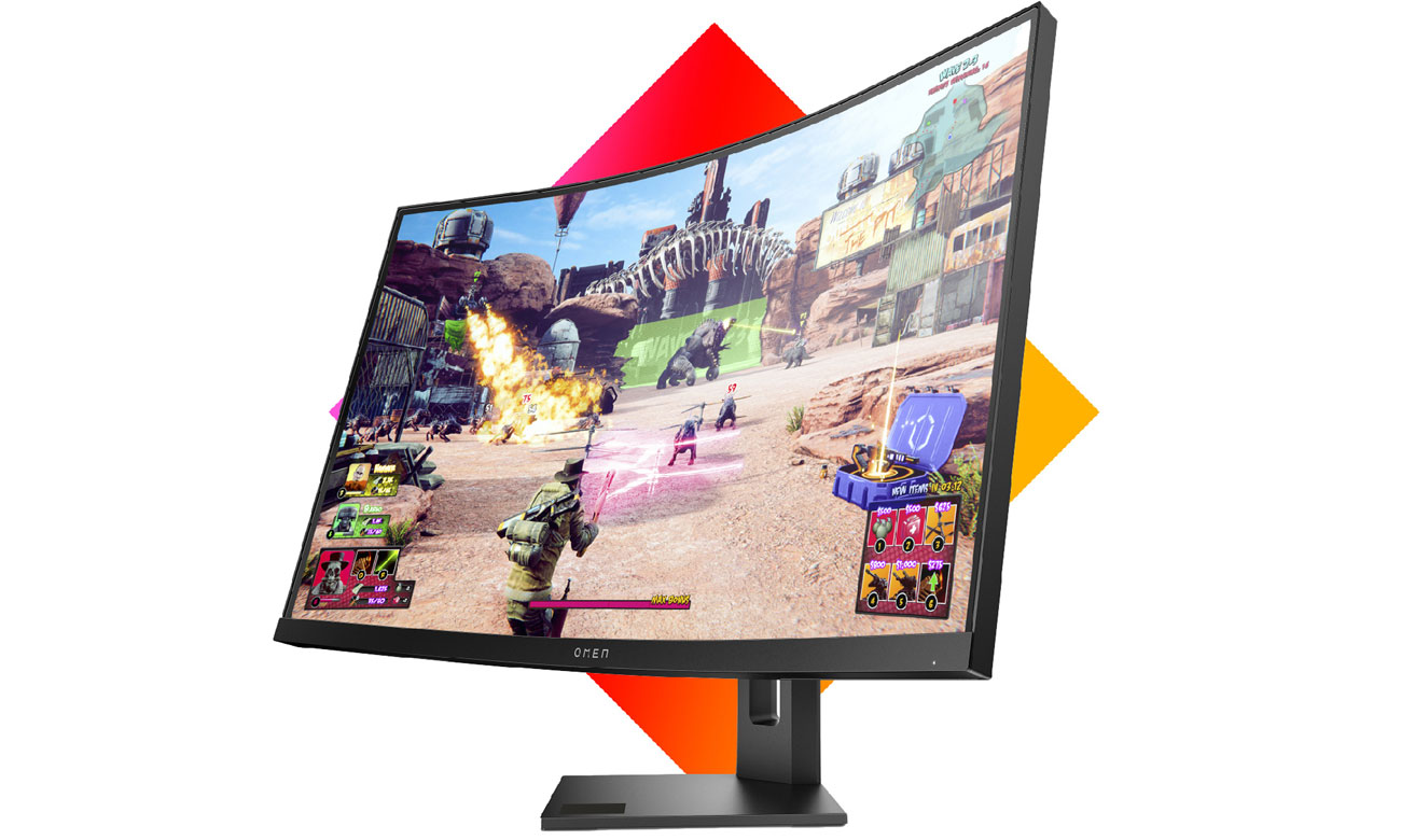 OMEN 27c QHD カーブド 240Hz ゲーミングディスプレイ | 日本HP