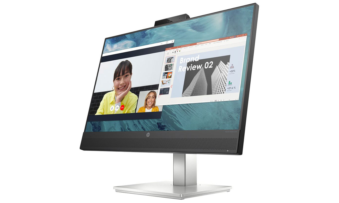 Monitor do domu i biura HP M24 Webcam