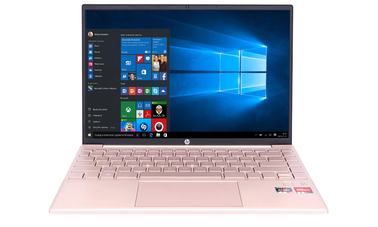 HP Pavilion Aero Ryzen 5-5600/8GB/512/W10 Rose Gold - Laptopy 13,3
