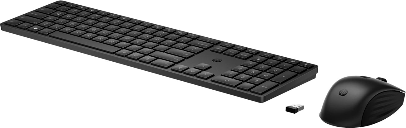 Zestaw bezprzewodowy HP 650 widok z góry pod kątem