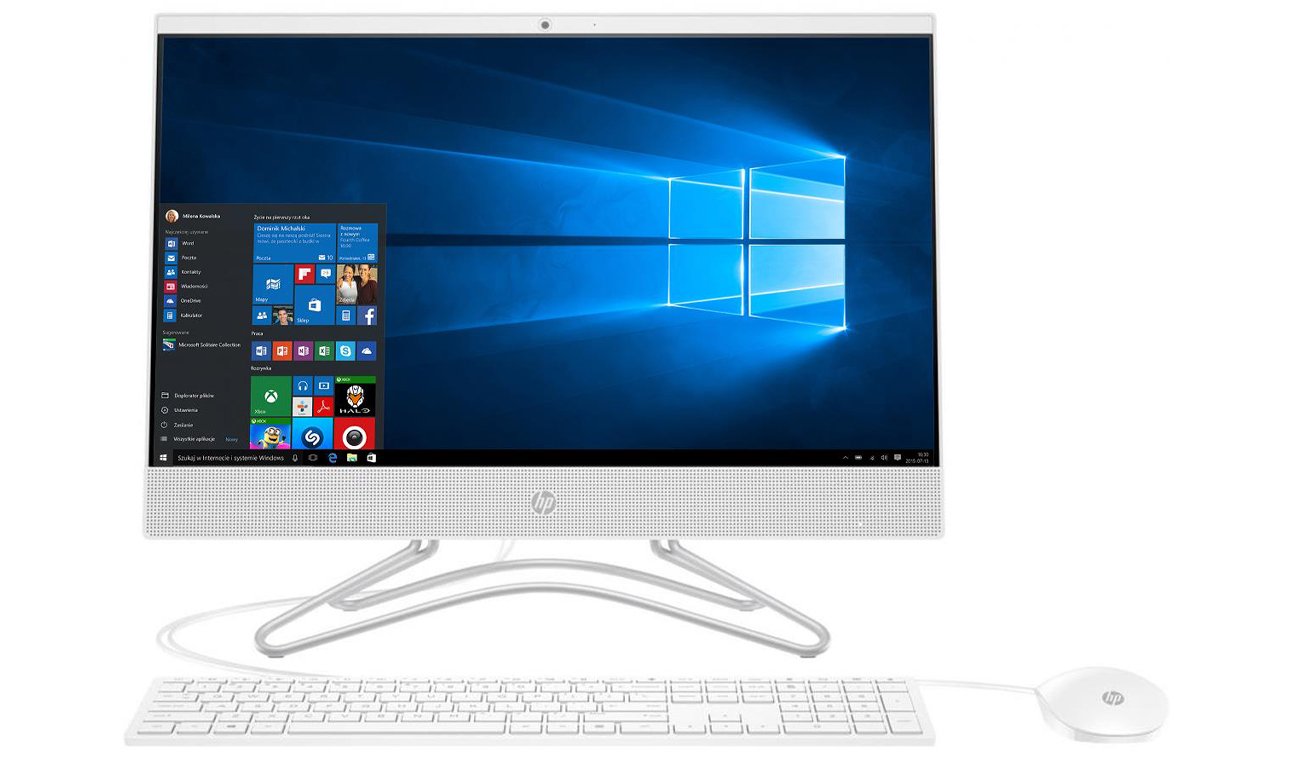 HP 22 AiO wydajny komputer AiO atrakcyjny wygląd
