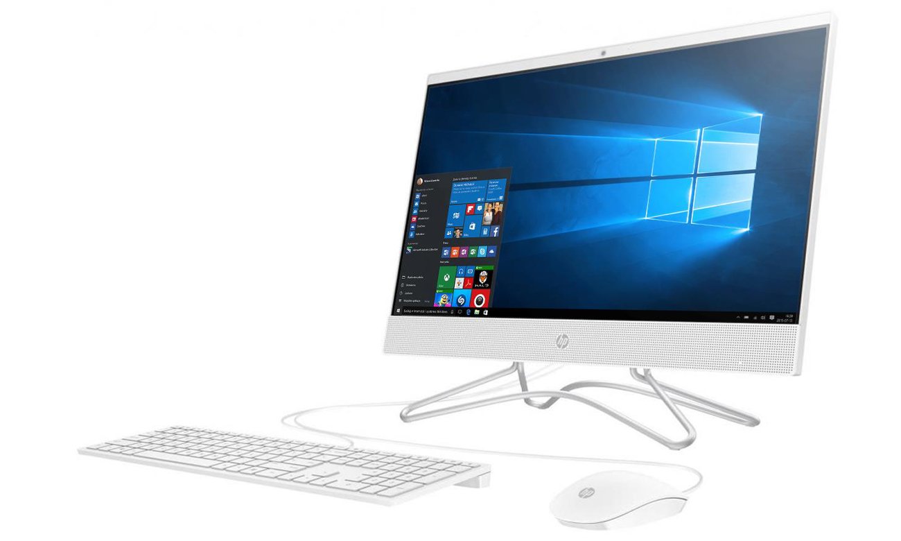 HP 22 AiO ekran cienka ramka funkcjonalny