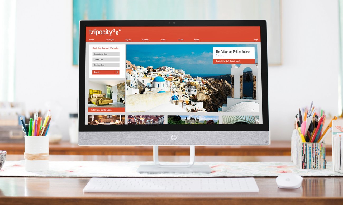 HP Pavilion AiO komputer stylowy bezramkowy konstrukcja