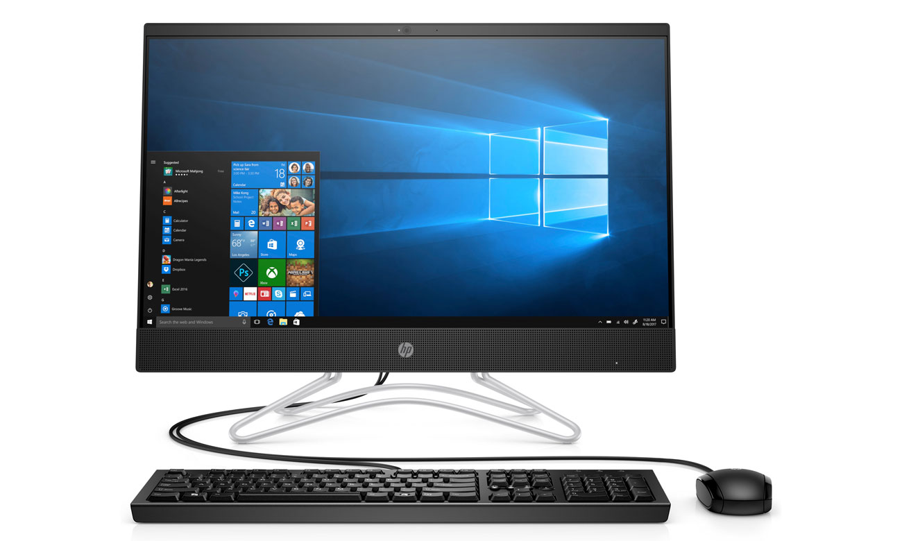 HP Pavilion AiO Ekran Full HD IPS z bardzo wąską ramką