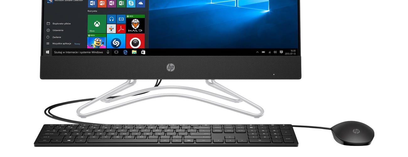 HP Pavilion AiO Wysokiej jakości głośniki z przodu ekranu