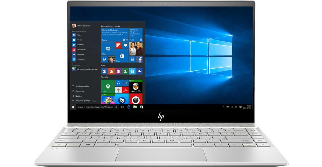 HP Envy 13 podświetlana klawiatura