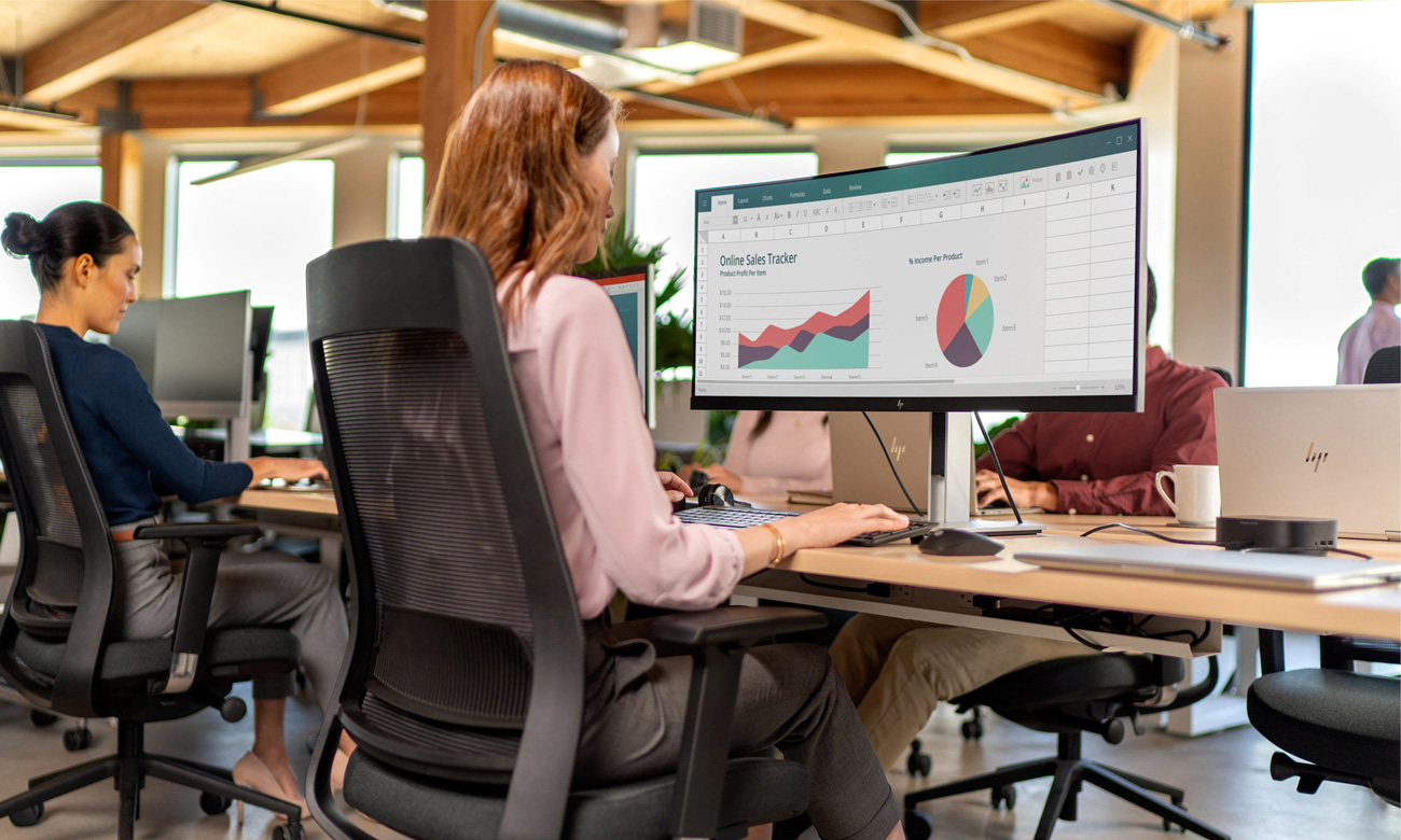 Monitor do domu i do biura HP E344c Curved