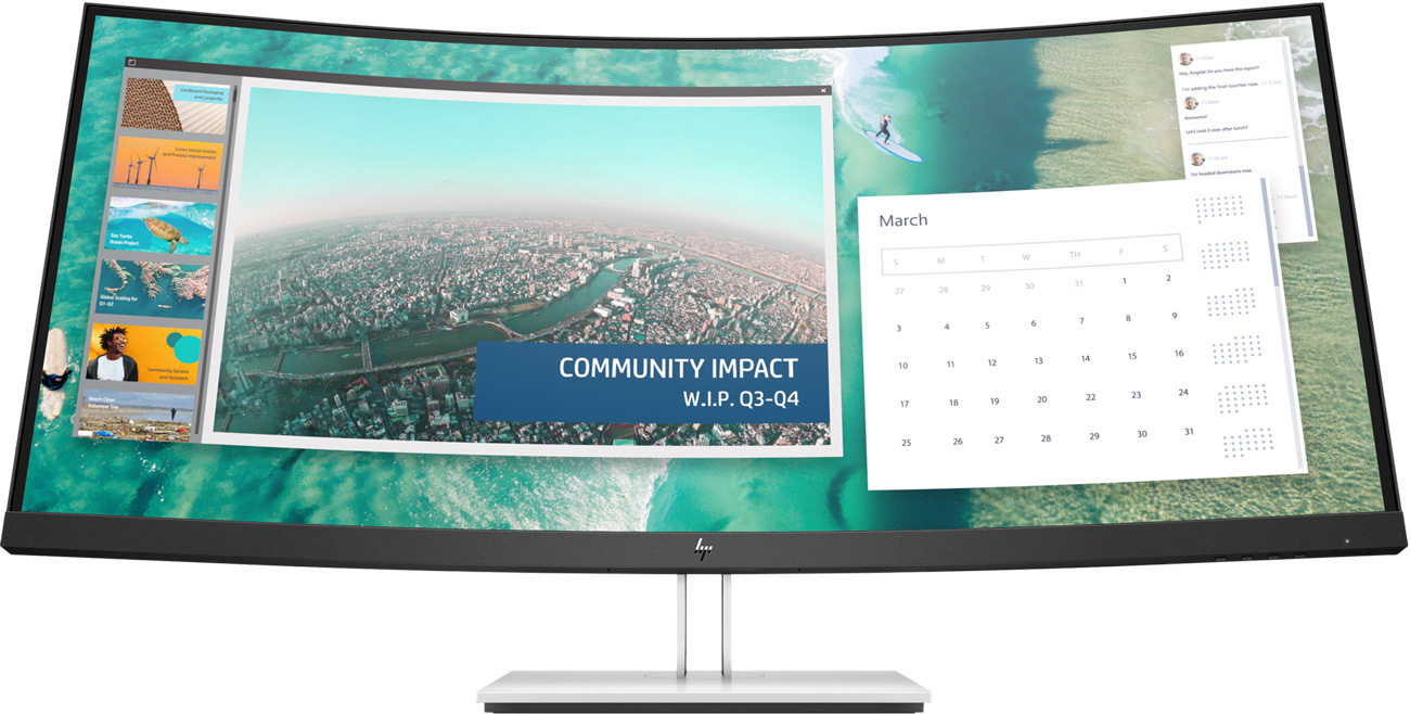 Monitor do domu i do biura HP E344c Curved