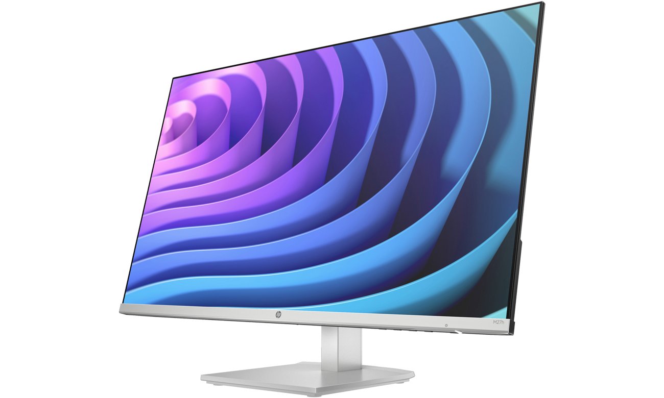 HP M27h widok z przodu pod kątem