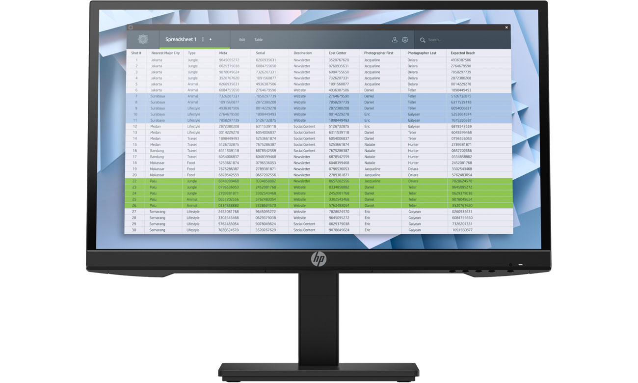 Biznesowy monitor HP P22h