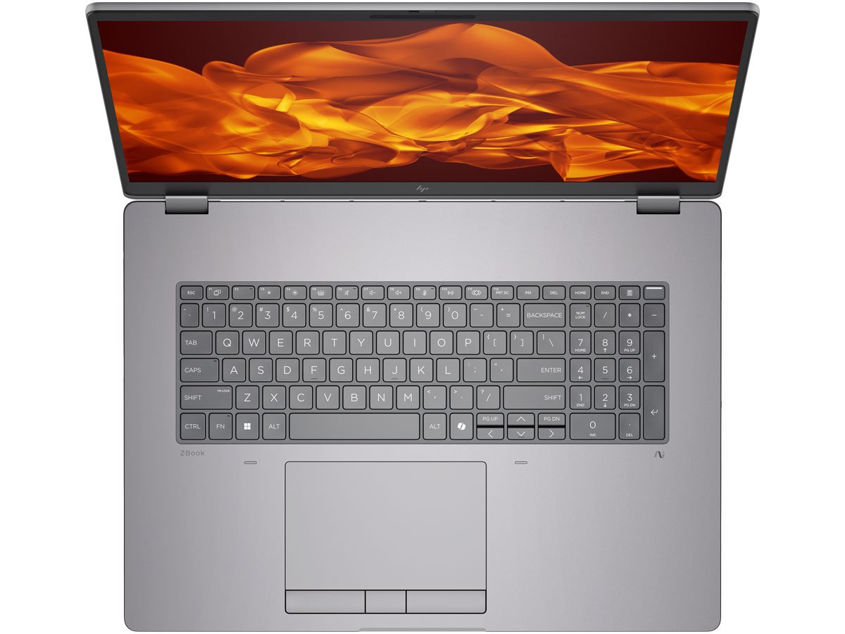 Laptop HP ZBook Fury 18 G1i widok od góry