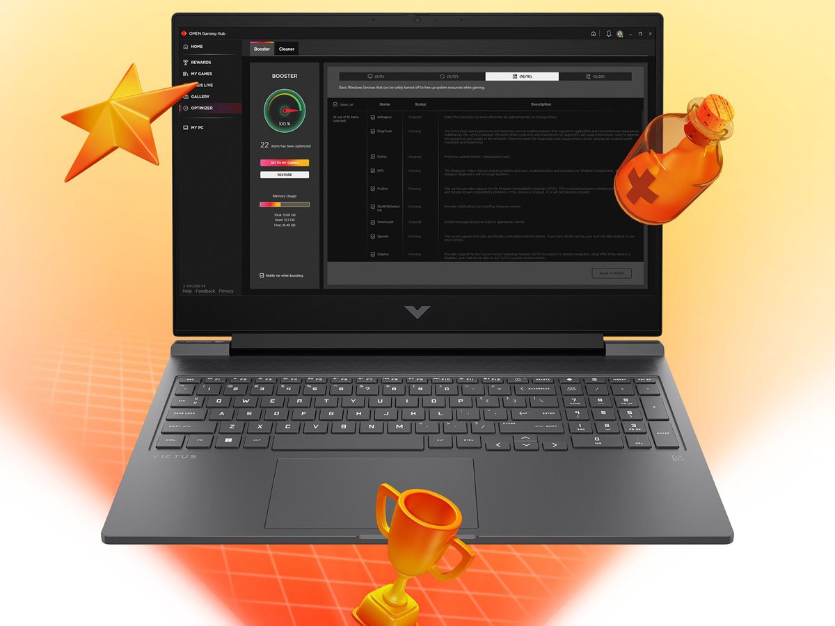 HP Victus 16 ekran