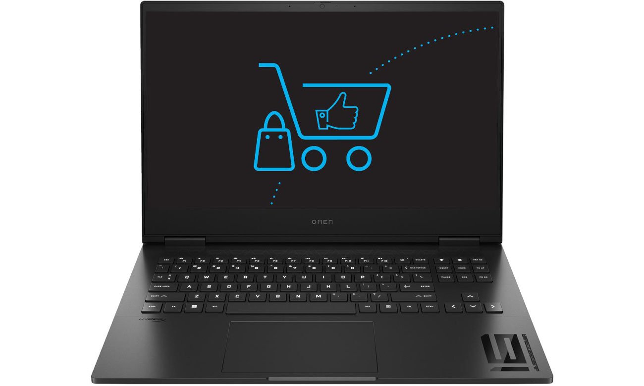 HP Omen 16 ekran i klawiatura