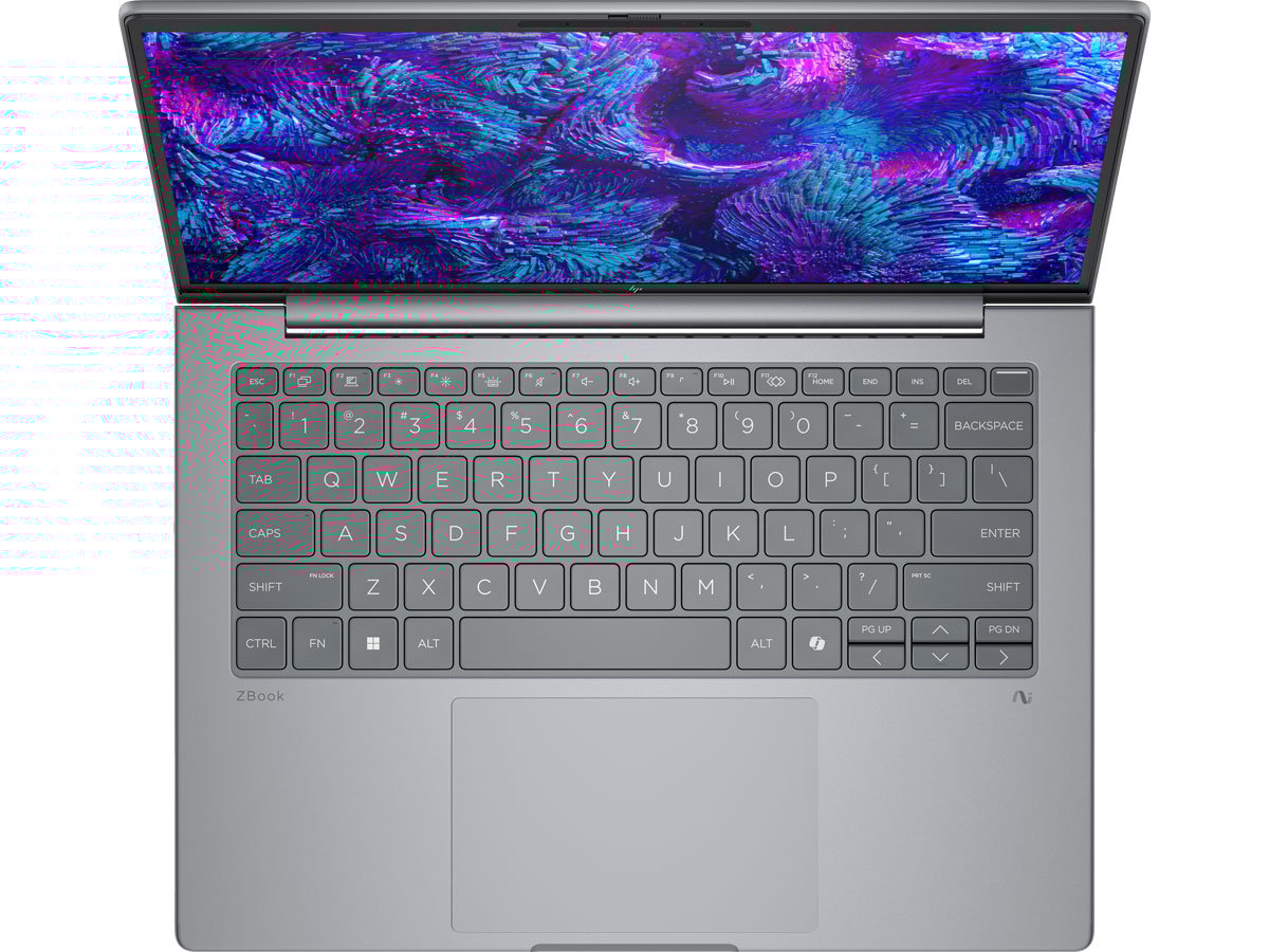 Laptop HP ZBook 8 G1i 14 widok z góry