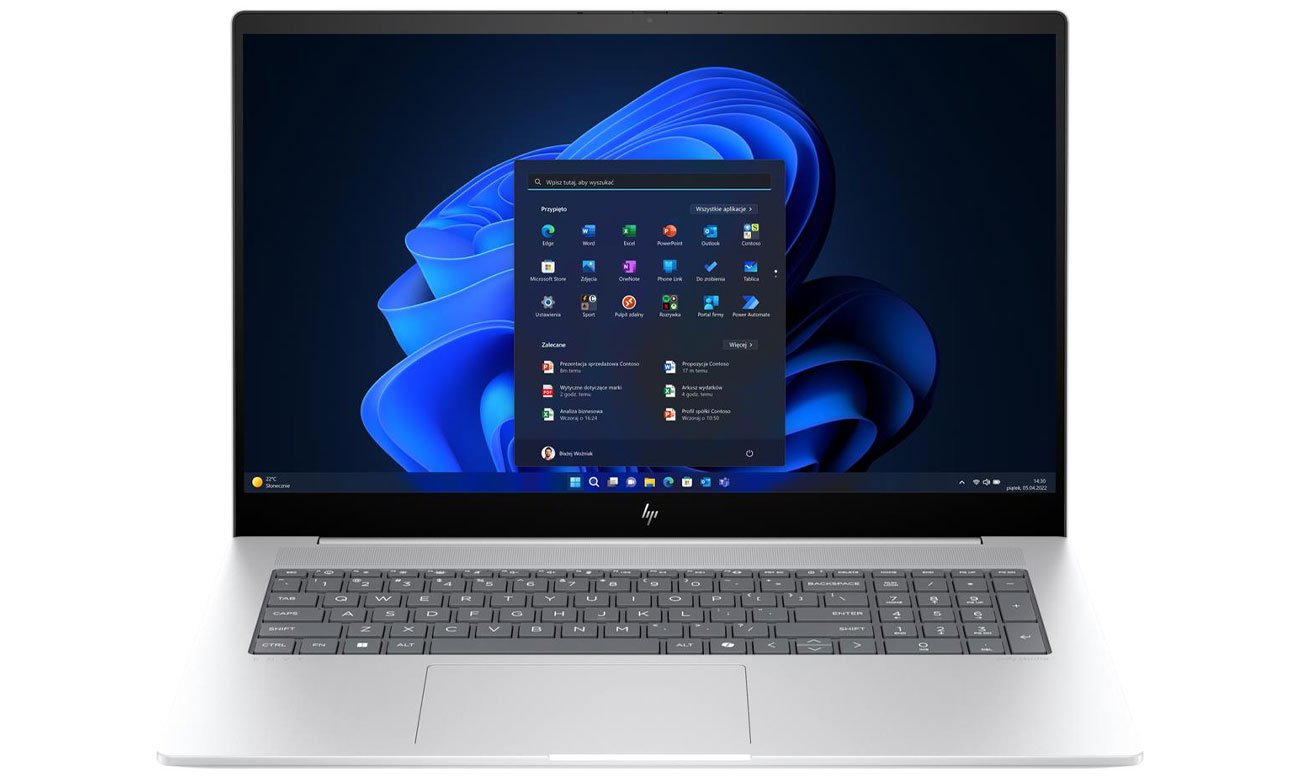 HP Envy 17 wygląd laptopa