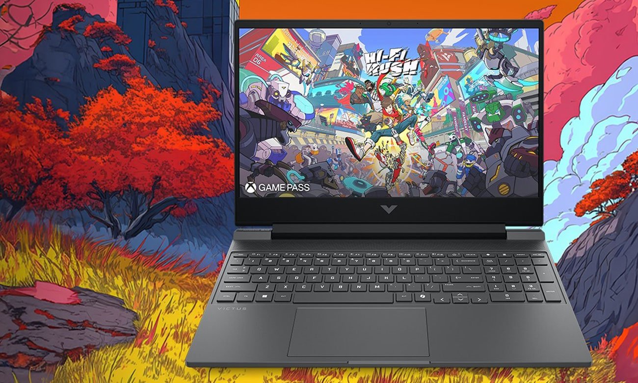 HP Victus 15 ekran oraz klawiatura