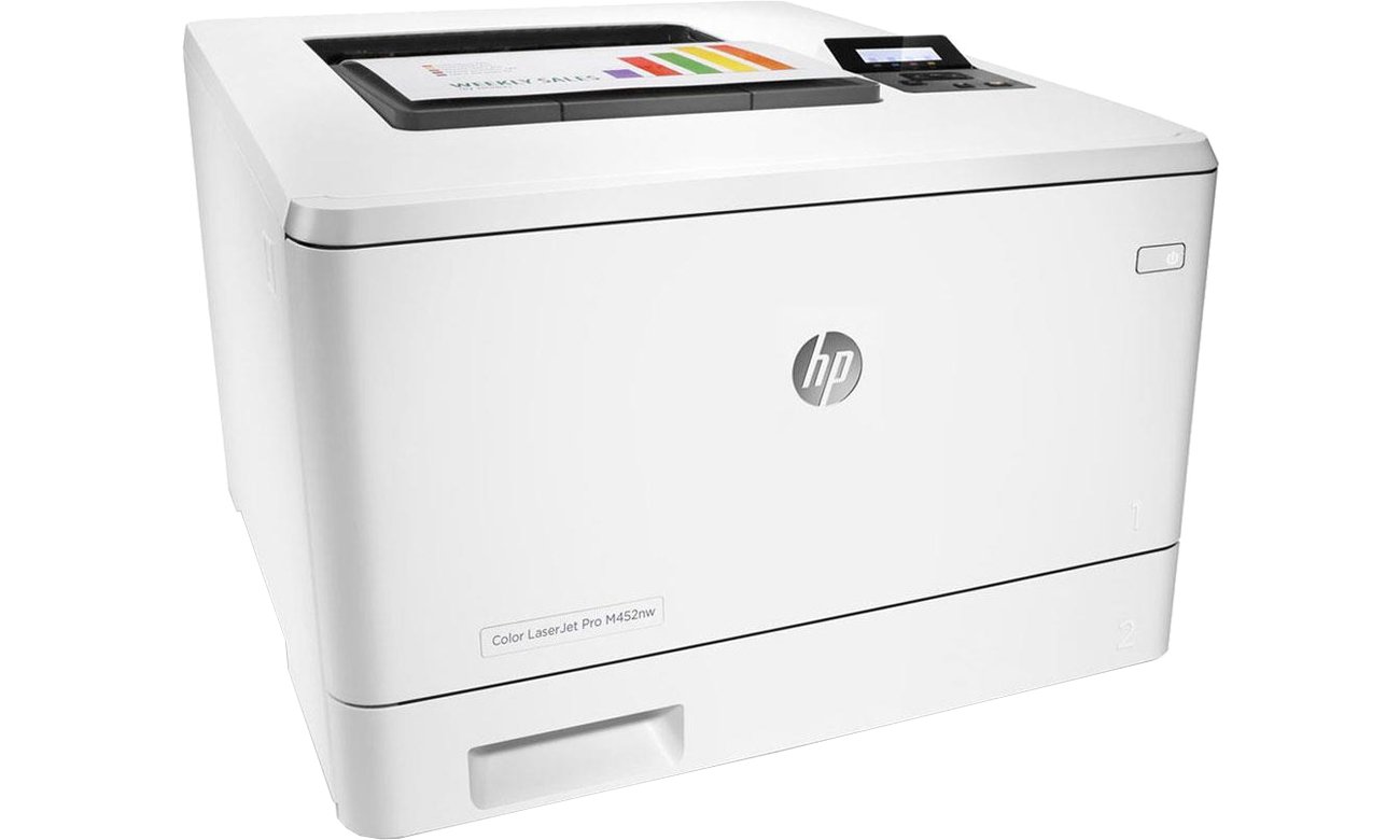 HP Color LaserJet Pro M452nw widok z lewej