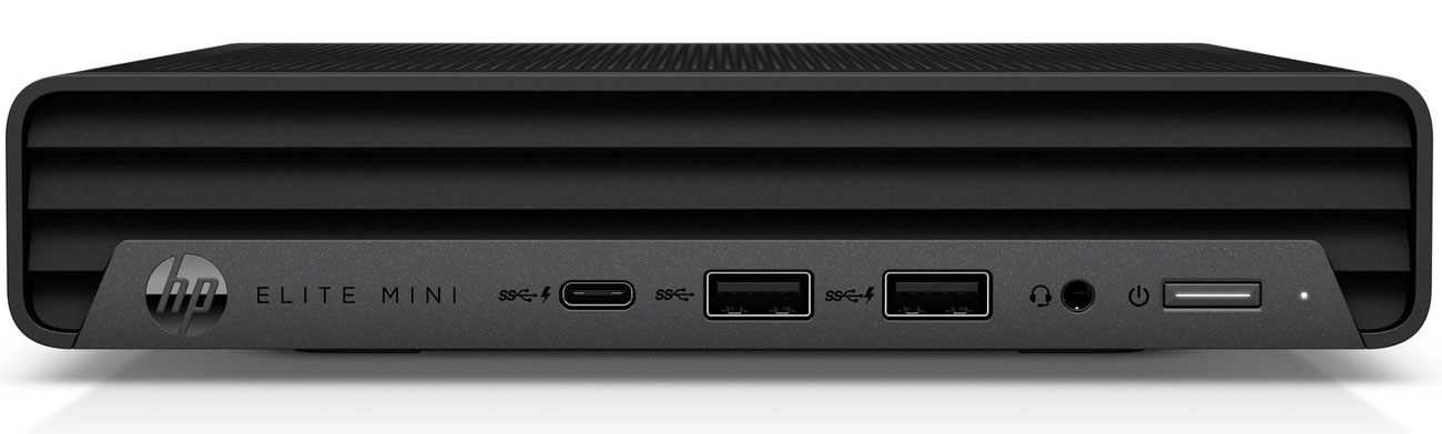 HP Elite Mini 600 G9 porty z przodu obudowy