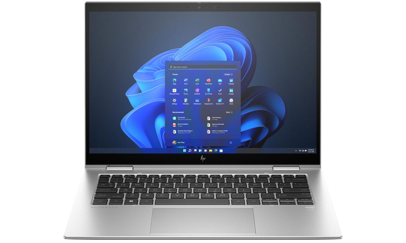 HP Elite x360 1040 G10 klawiatura i ekran