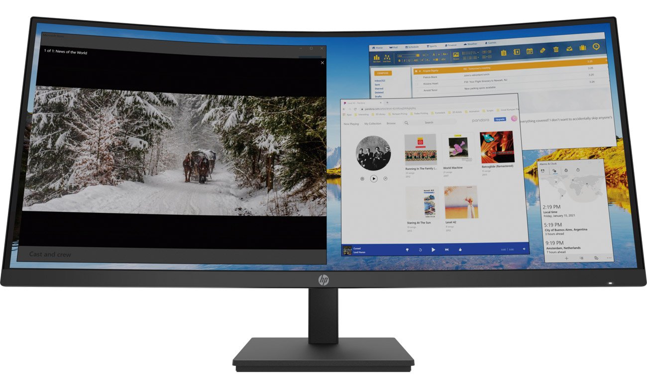Monitor do domu i biura HP M34d Curved