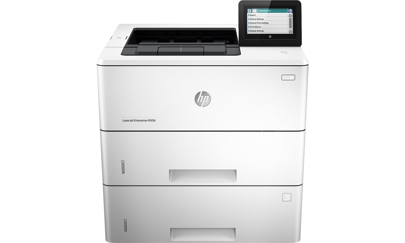 HP LaserJet Enterprise M506X F2A70A widok z przodu