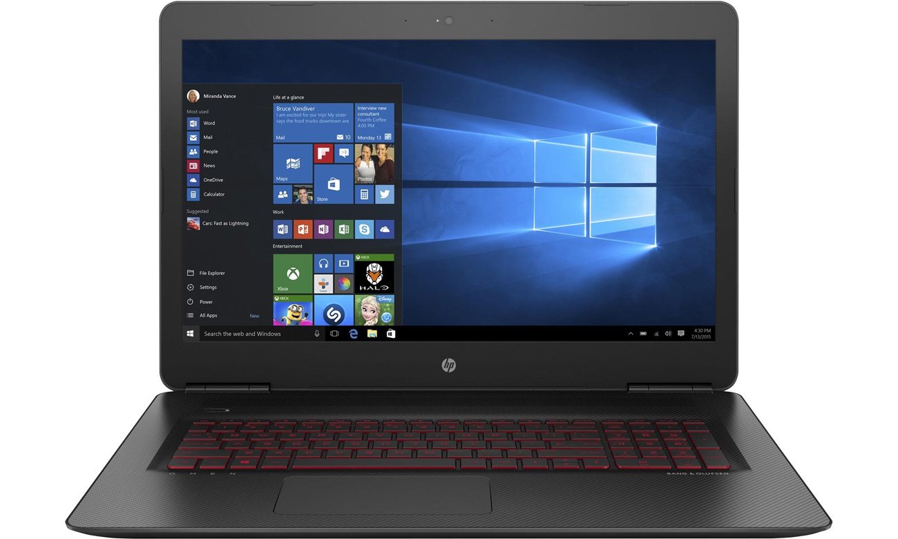 Windowsノート本体 HP OMEN 17inch i7-7700HQ 512GB GTX1070 HP OMEN i7-6700HQ/16GB/512SSD/Win10 GTX1070 FHD - Laptopy 17