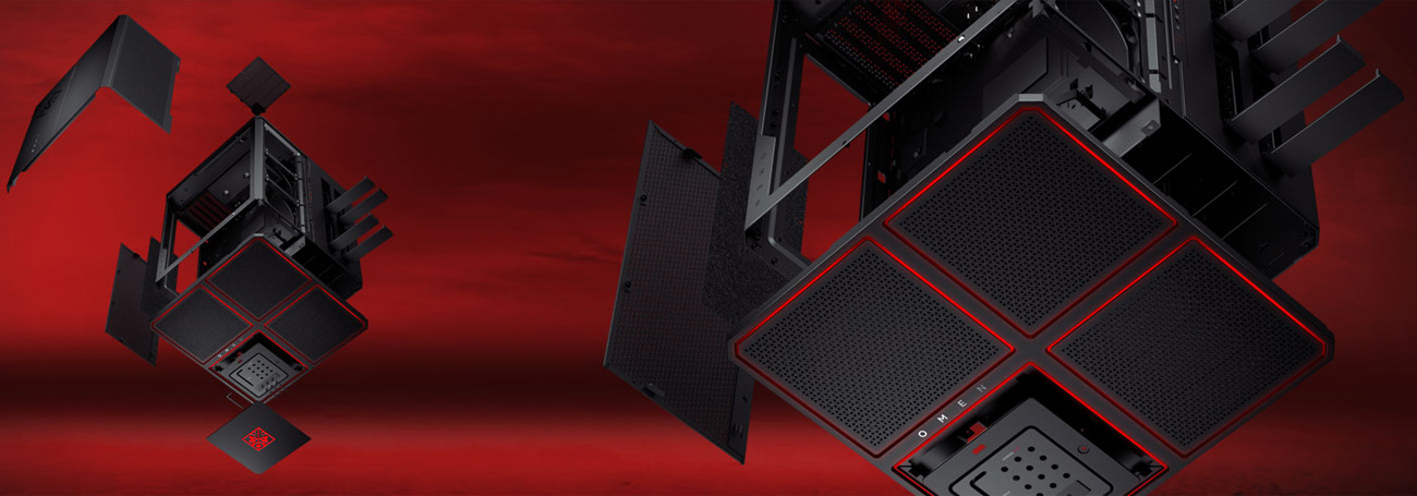 HP OMEN X łatwy dostęp do wnętrza obudowy