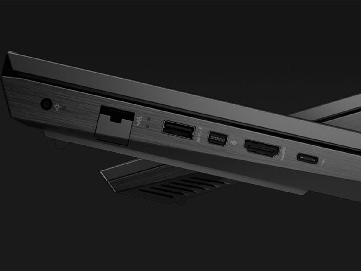 HP Omen 17 porty boczne