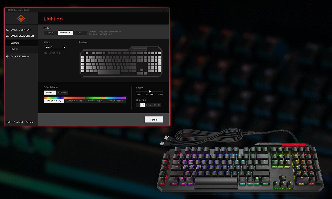 HP OMEN Sequencer Omen Command Center