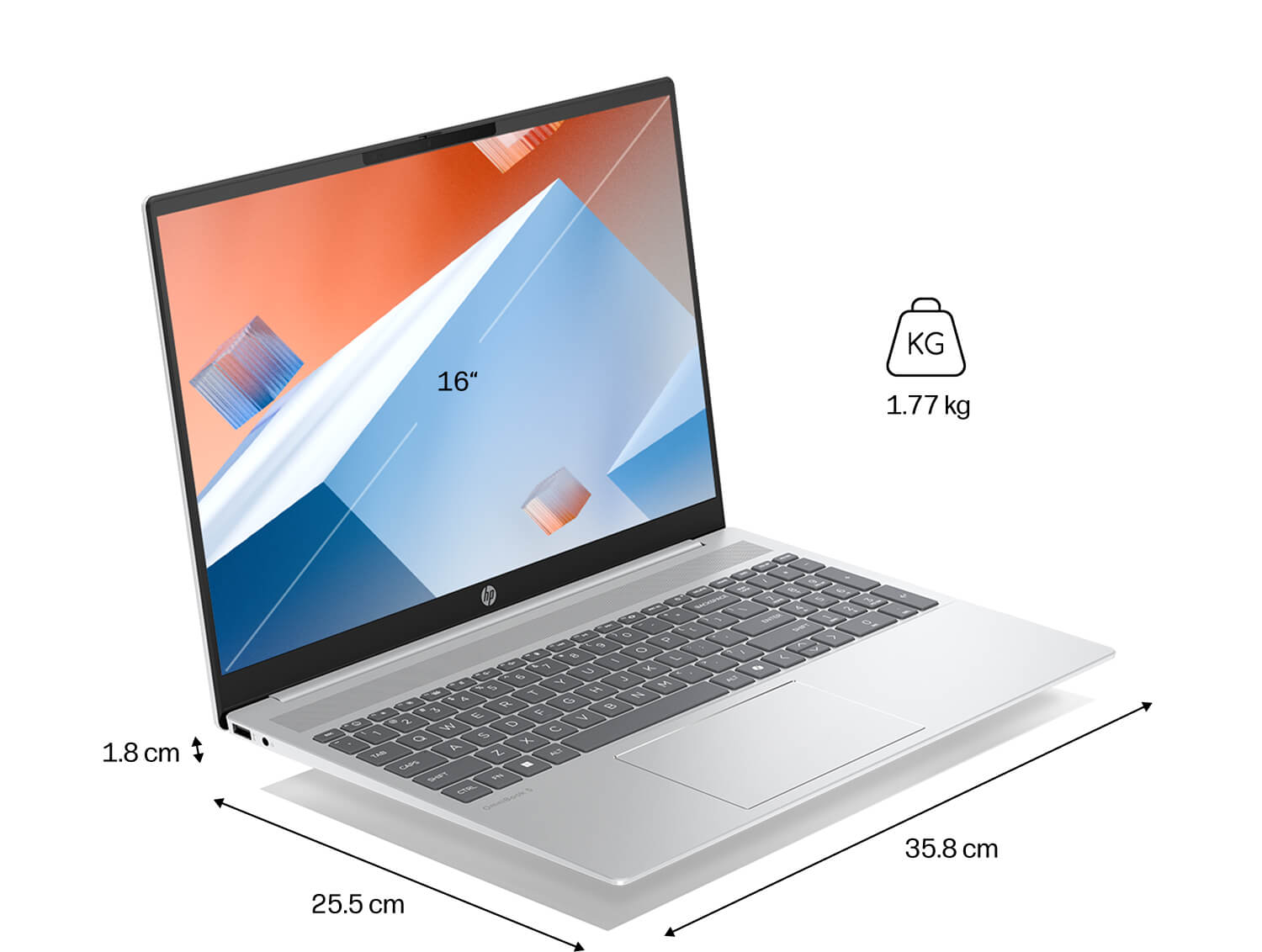 Wymiary HP OmniBook 5