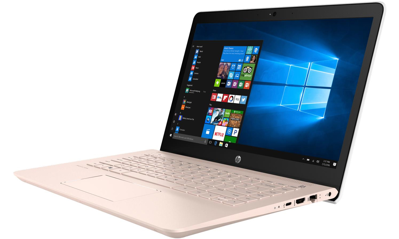 HP Pavilion 14 Rose Gold Niepowtarzalna faktura, Matowe wykończenie
