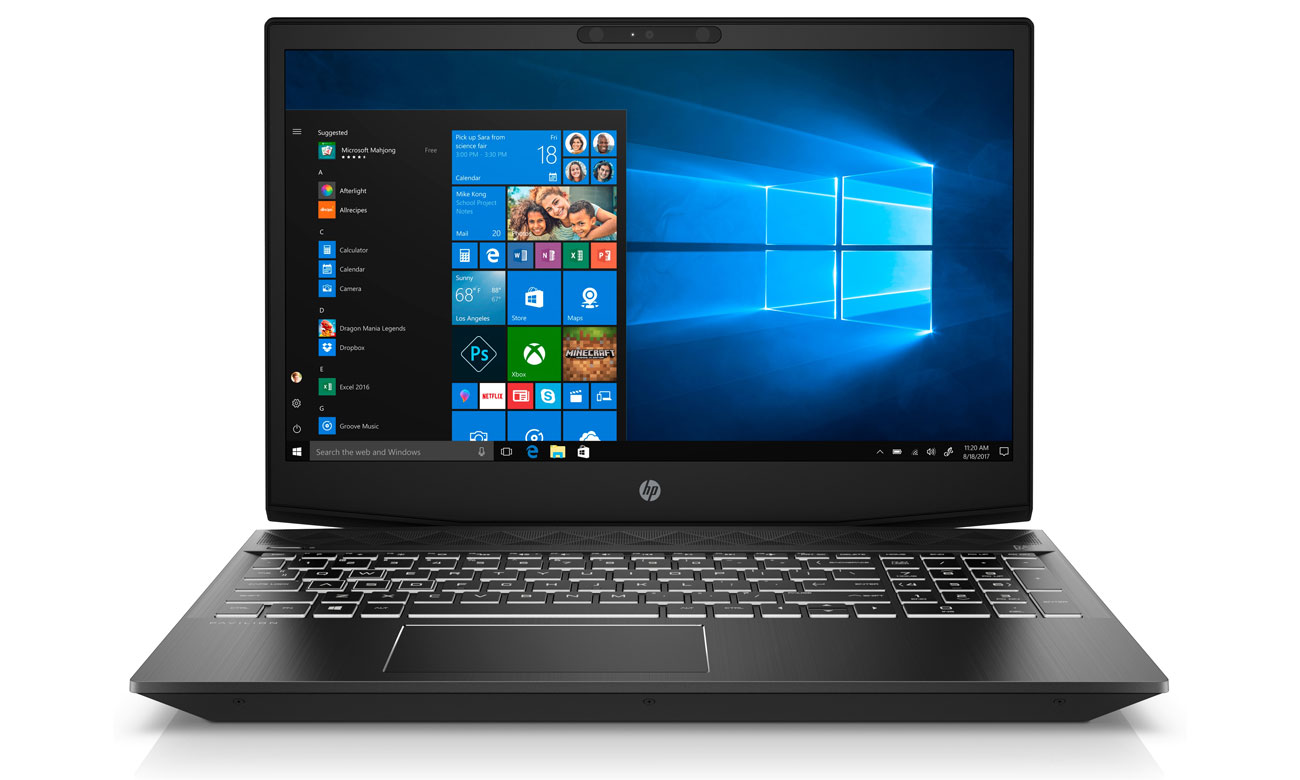 HP Gaming Pavilion 15 Podświetlana klawiatura