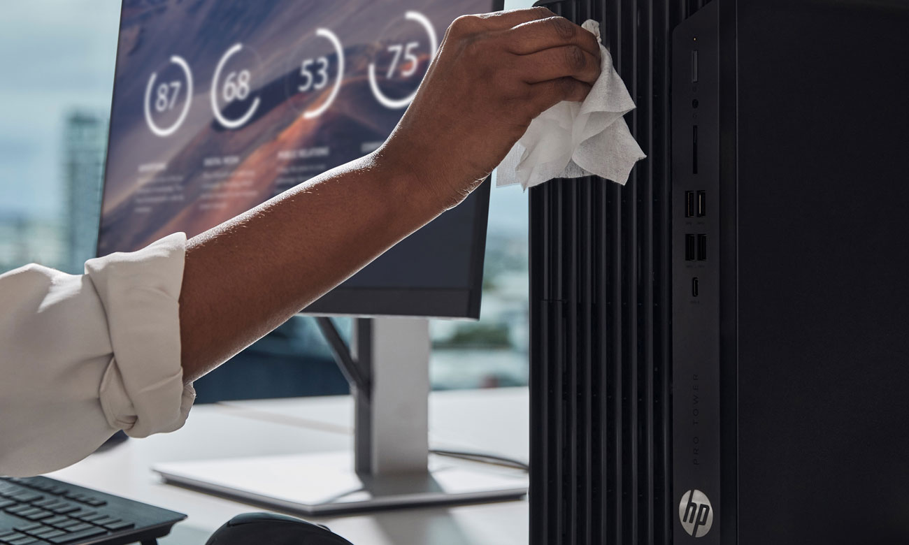 HP Pro 400 G9 TWR atwy w czyszczeniu