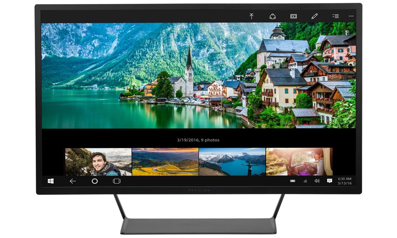 HP Pavilion 32 czarny Widok Z Przodu