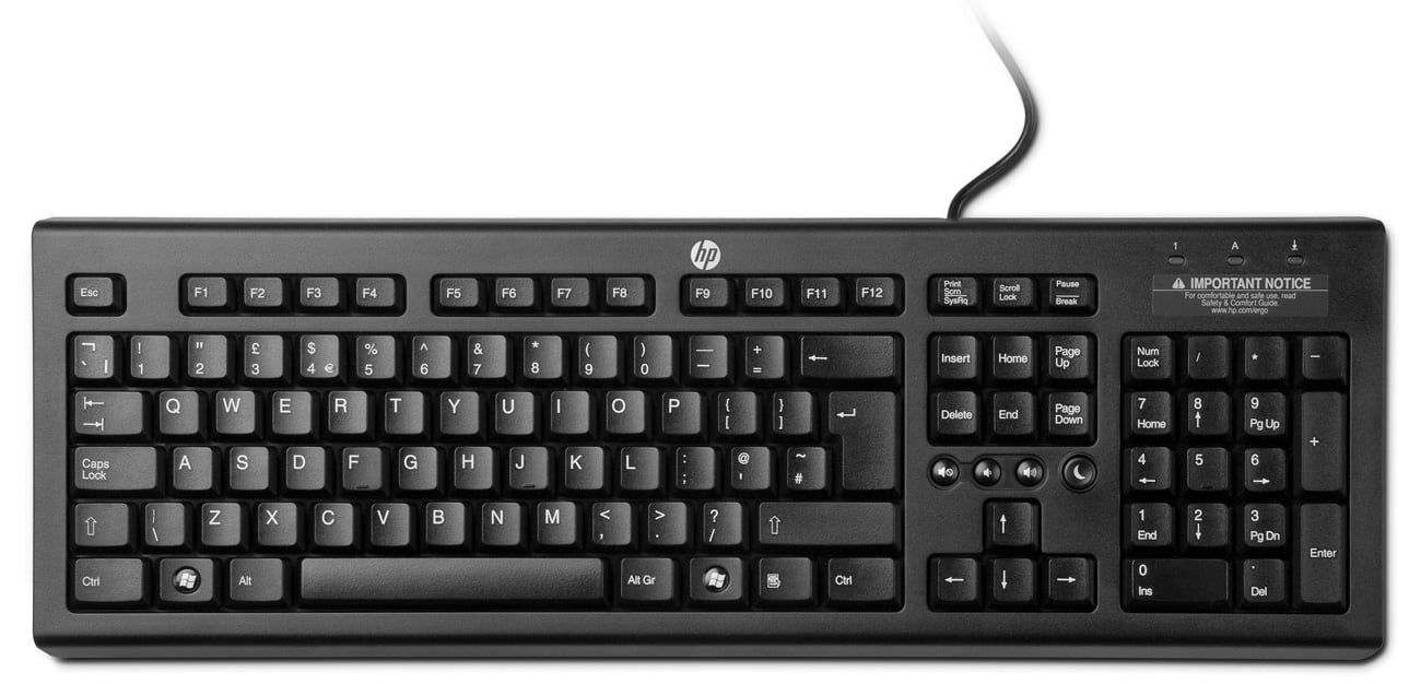 HP Classic Wired Keyboard
