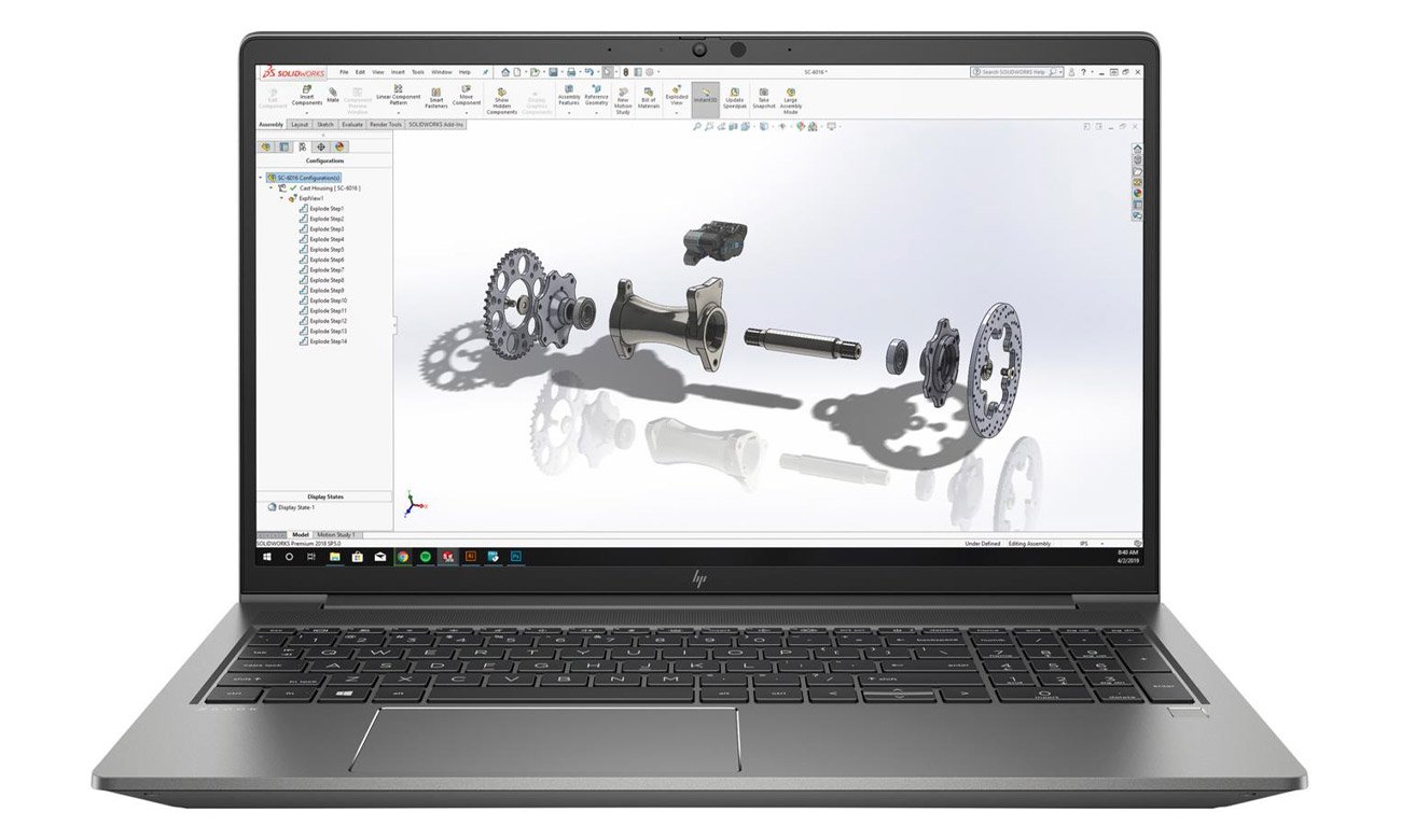 Czytnik linii papilarnych w HP ZBook Power G7
