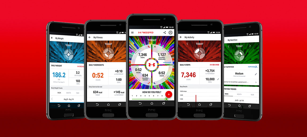 HTC UA HealthBox aplikacj ua record