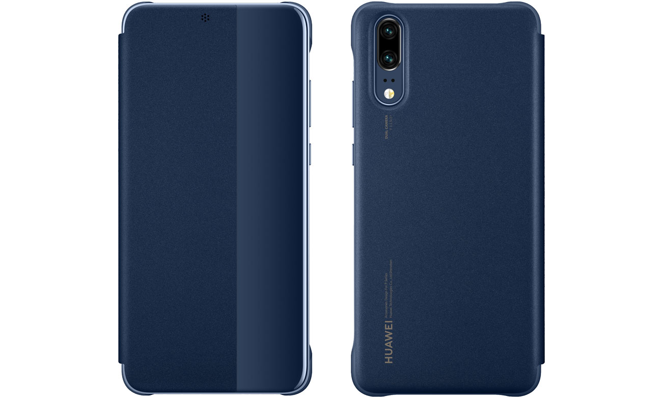 Etui Smart View Flip Cover do Huawei P20 Blue