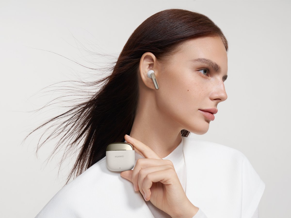 Słuchawki bezprzewodowe Huawei Freebuds SE 3 Beżowe - Grafika lifestyle